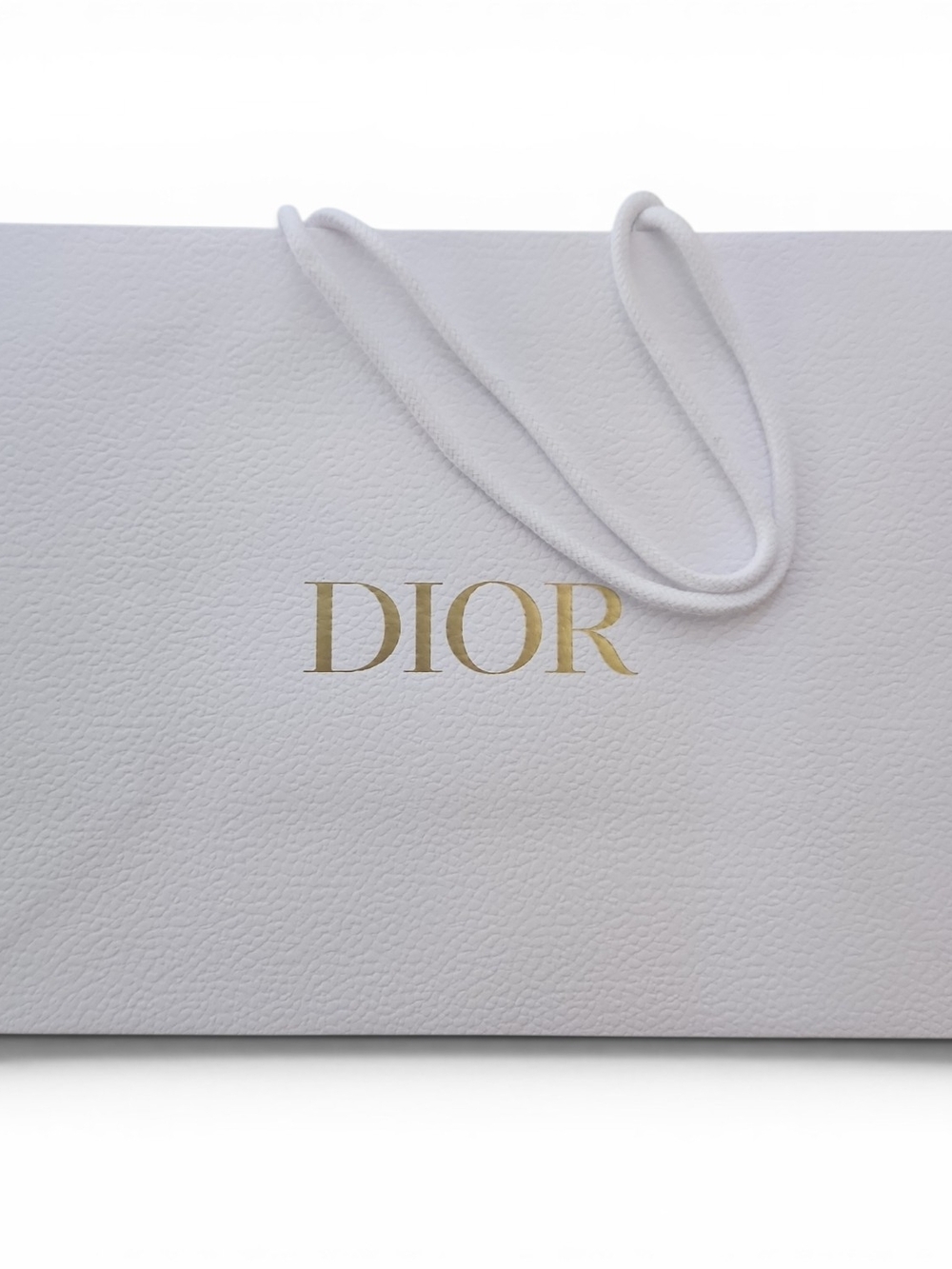 Dior | White Gift Bag Gold Logo